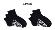 Bonds Womens Logo Cushioned Quarter Crew Comfy Cushioning Socks 6 Pack LXPP3N