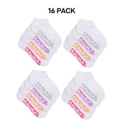 Bonds Kids Logo Light Low Cut Socks Comfy Lightweight Breathable 16 Pack RXU74W