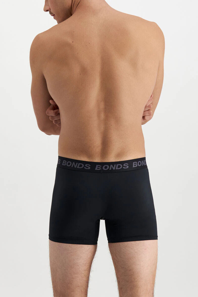 Bonds Mens Quickdry Trunk Wide Inner Leg Panel Moisture Wicking 6 Pack MWQL