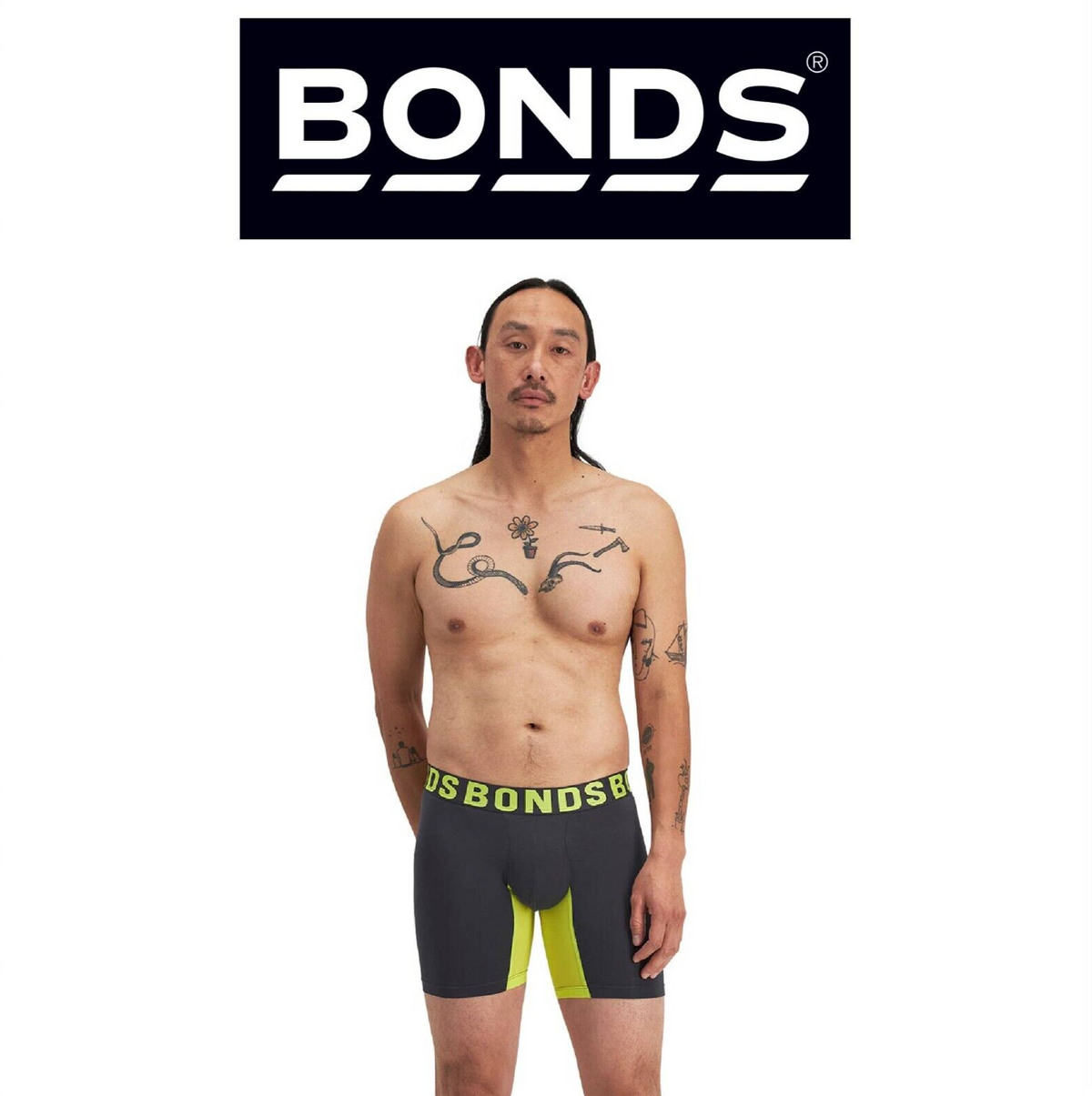 Bonds Mens Chafe Off Trunk Inner Thigh Panel Stay Comfort and Friction Free MWB6