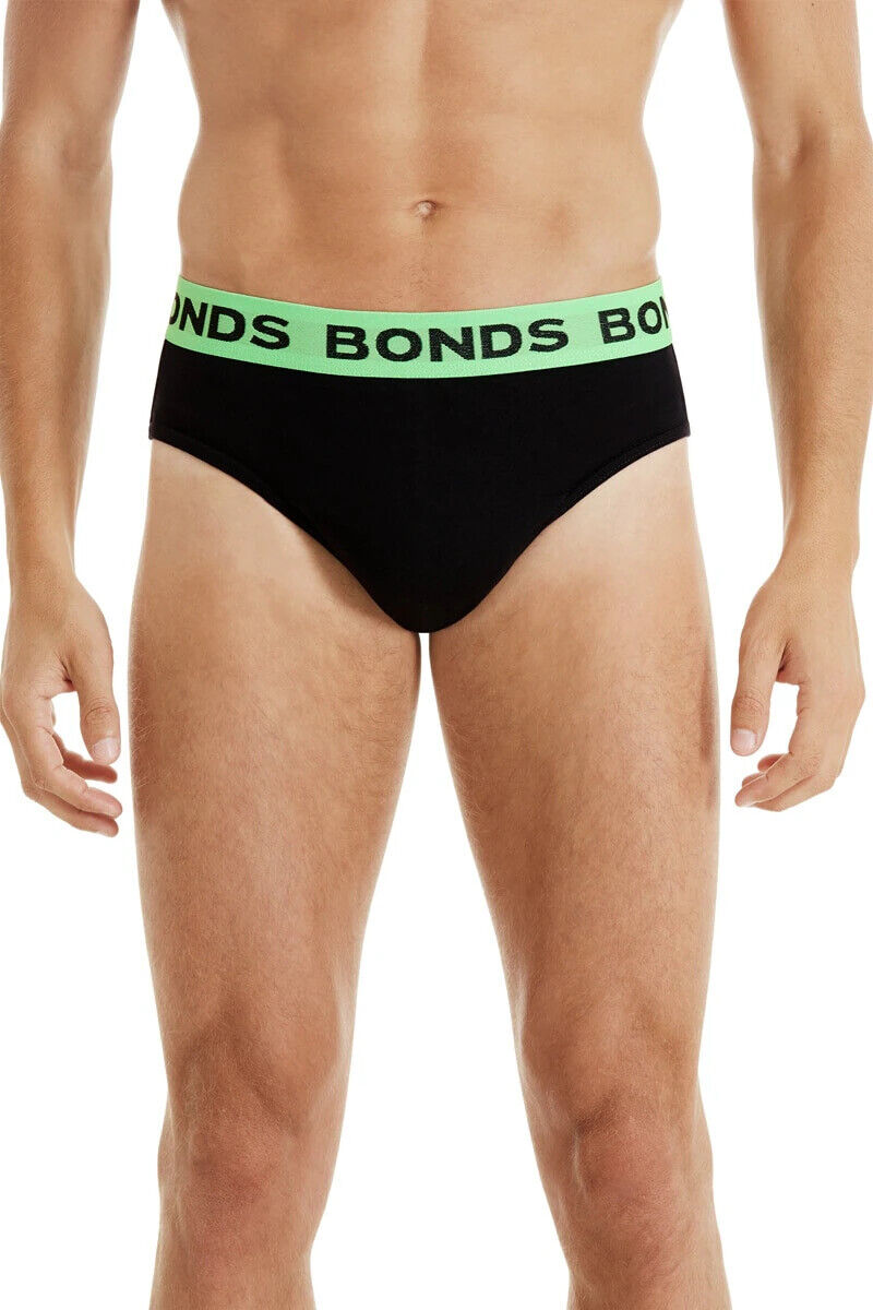 Bonds Mens Hipster Brief Super Soft Branded Elastic Waistband 5 Pack M8DMTX