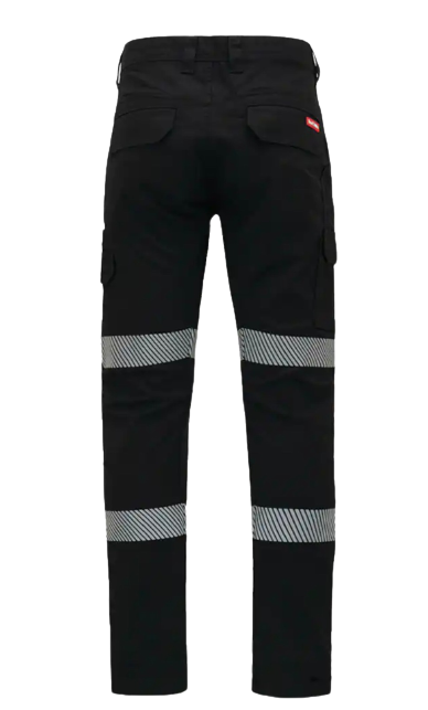 Hard Yakka Canvas Cargo Pants Tough Double Layer Knees Reflective Stretch Y02855