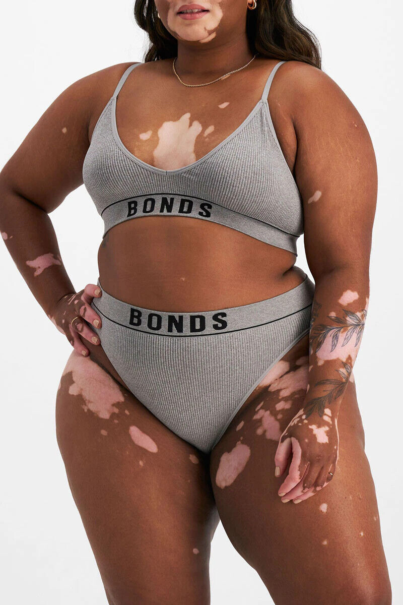 Bonds Womens Retro Rib Seamless Hi Bikini Hi Leg Smooth Stretchy 6 Pack WU8GT