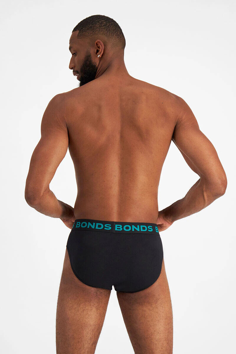 Bonds Mens Hipster Brief Super Soft Branded Elastic Waistband 5 Pack M8DMTX