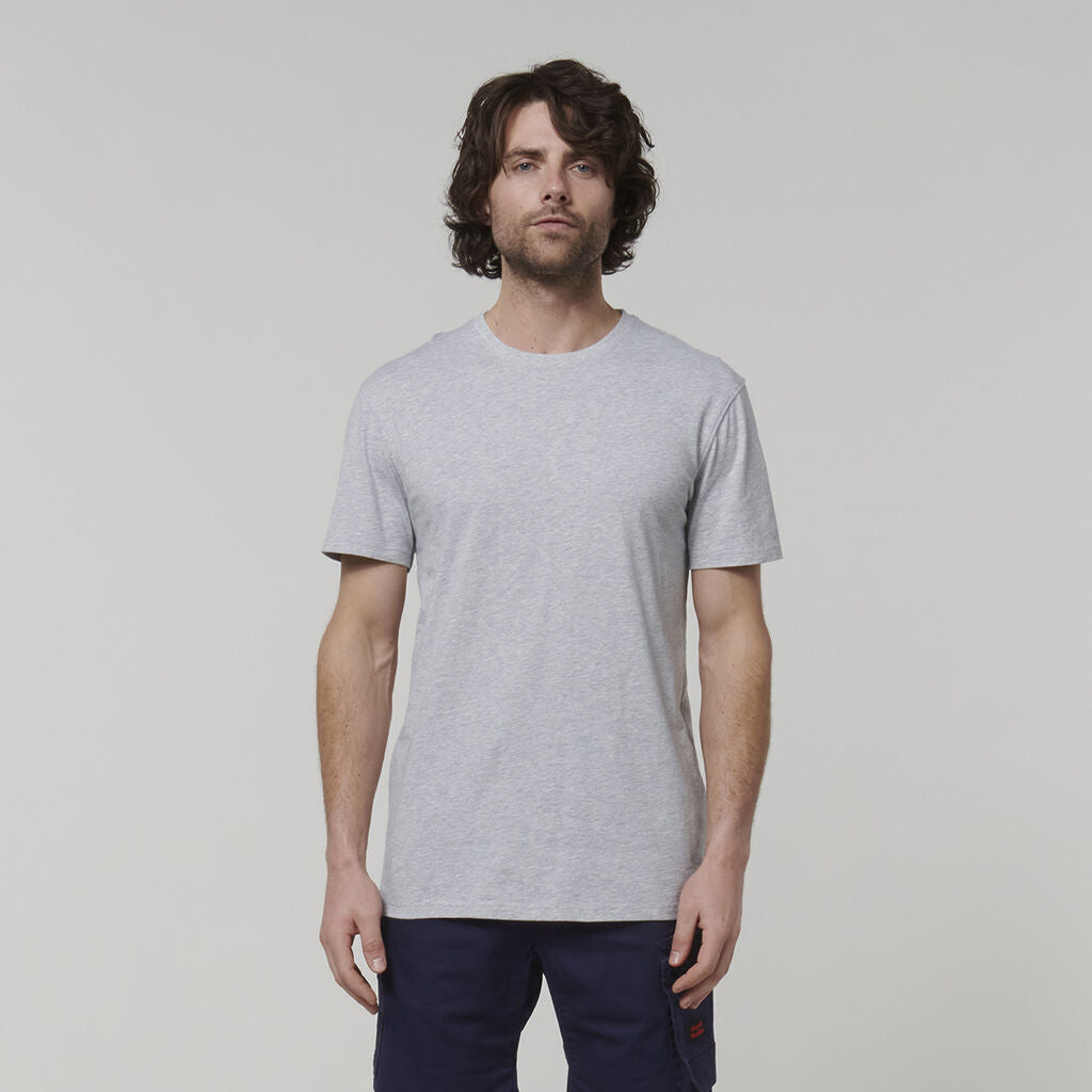 Hard Yakka Mens Cotton Breathable Crew Neck Short Sleeve Core Tee Y19251-Collins Clothing Co