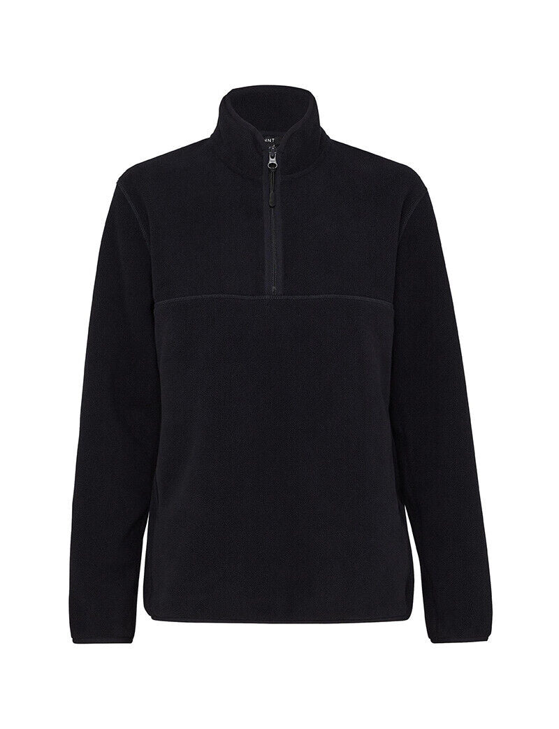 SALE NNT Mens Polar Fleece 1/2Zip Neck Black Cutaway Business Long Sleeve CAT1GT