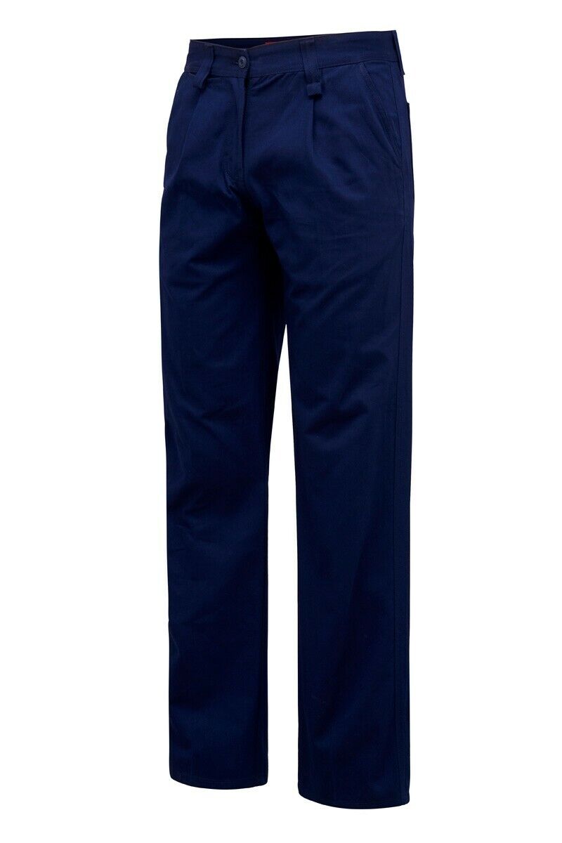 Womens Hard Yakka Core Work Pants 4 PACK Modern Comfort Fit Cotton Drill Y08840