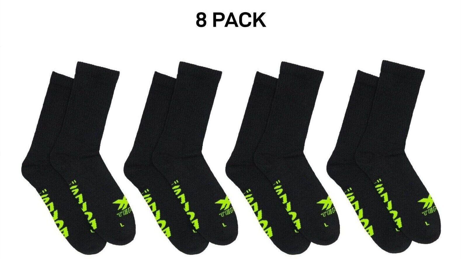 Bonds Mens X-Temp Crew Socks Comfy Cushioned Sole Arch Support 8 Pack SXX62N