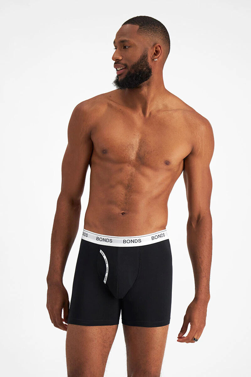 Bonds Mens Guyfront Mid Trunk Signature Fly Opening Seamfree Side 12 Pack MWXB3A