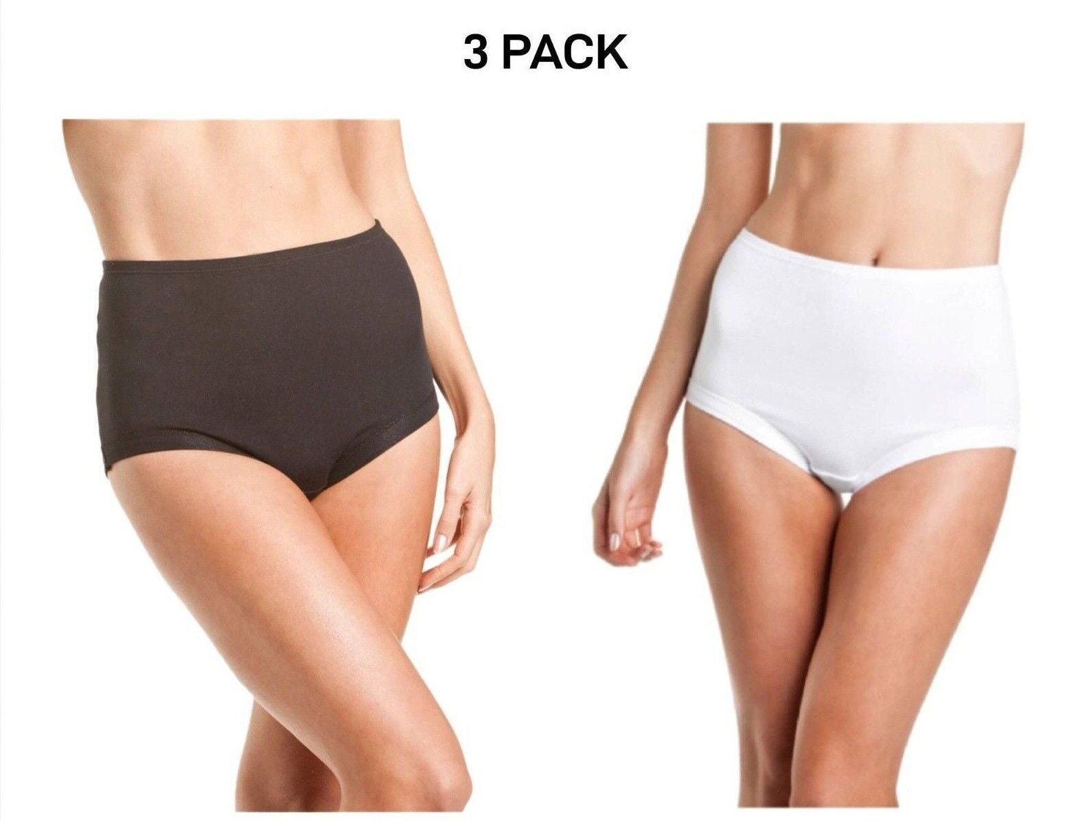 Bonds Womens Cottontails Full Brief With Lycra Comfortable Coverage 3 Pack WUFQA
