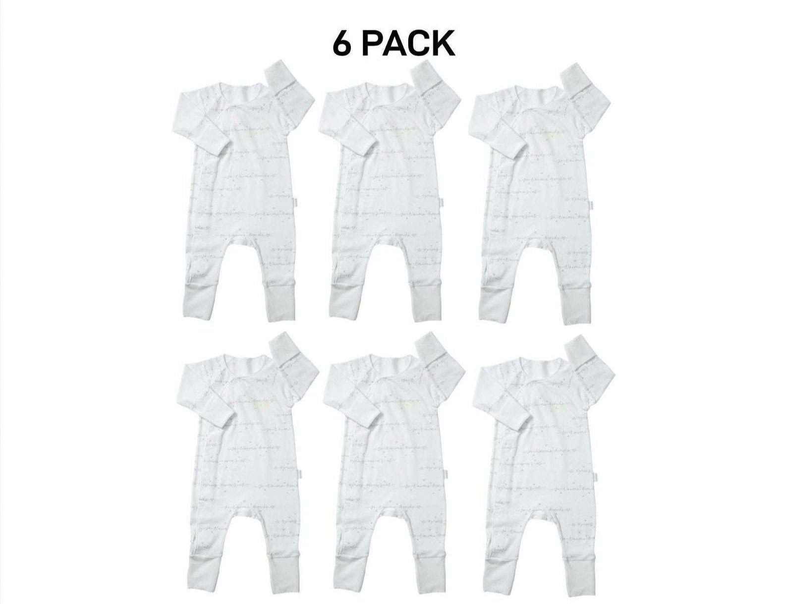 Bonds Baby Newbies Coverall Super Soft Cozysuit & Stretchable Fabic 6 Pack BXQBA