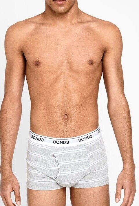 Bonds Mens Guyfront Trunk Ultra Soft Elastic Waistband Seam Free 3 Pack MX3K