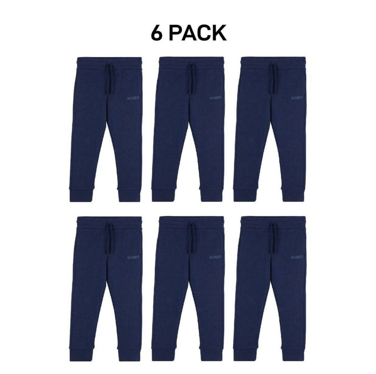Bonds Baby Tech Sweats Trackie Lightweight and Warm Sporty Style 6 Pack KVQRA