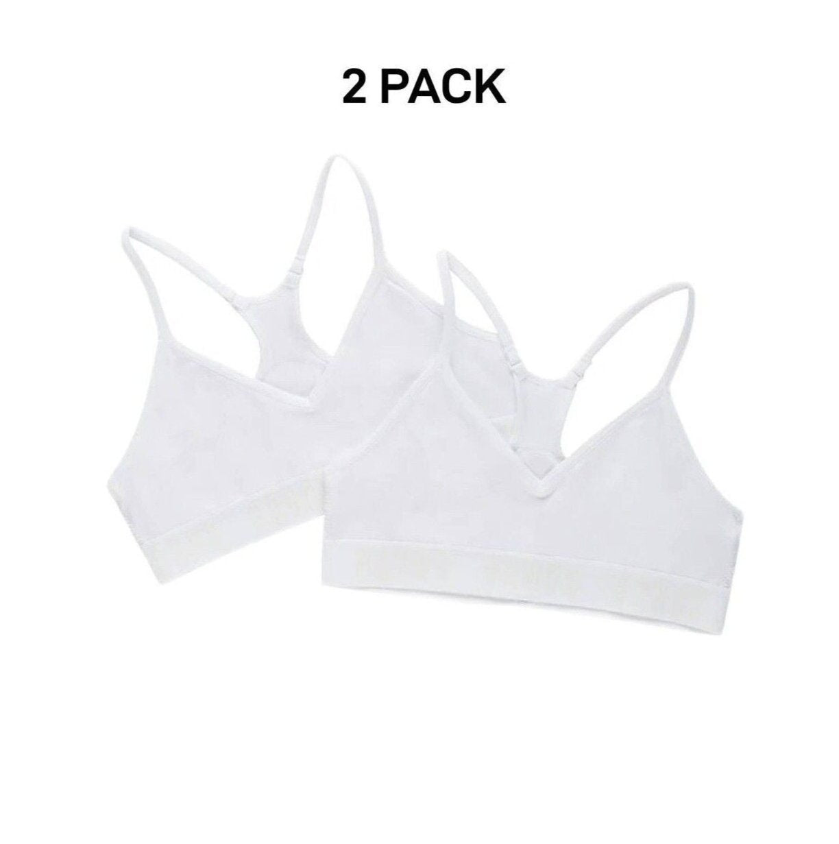Bonds Girls Super Stretchies Racer Crop Double Layered Front 2 Pack UXNK2A