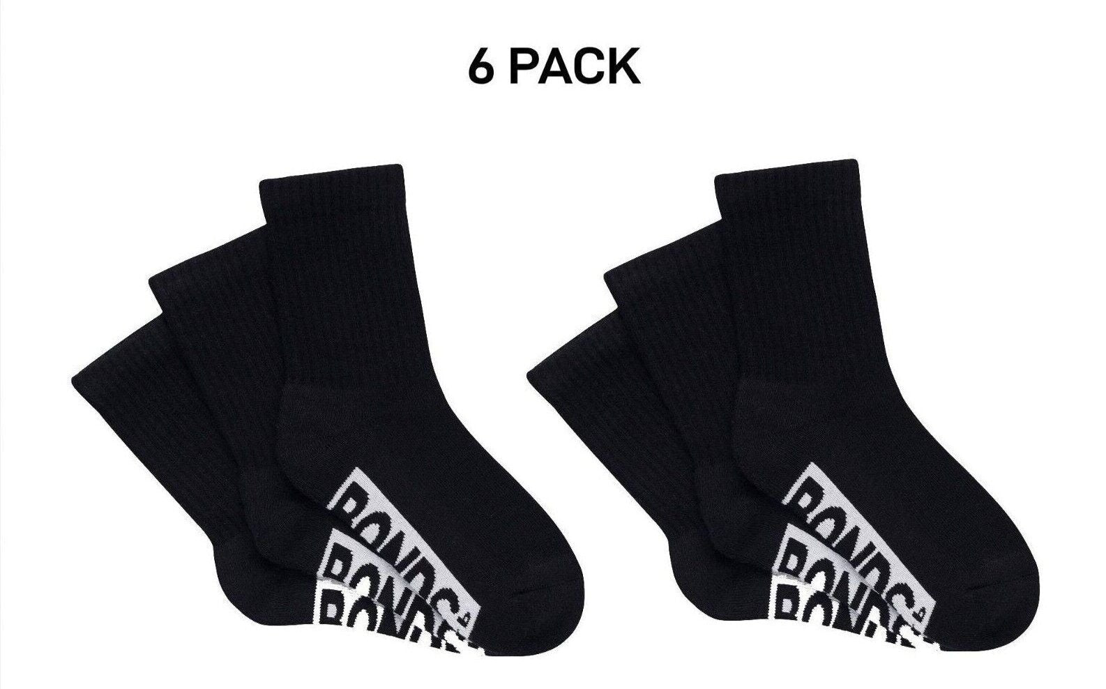 Bonds Kids Cushioned Crew Cushioned Smooth Toe Seams Socks 6 Pack RXUY3N