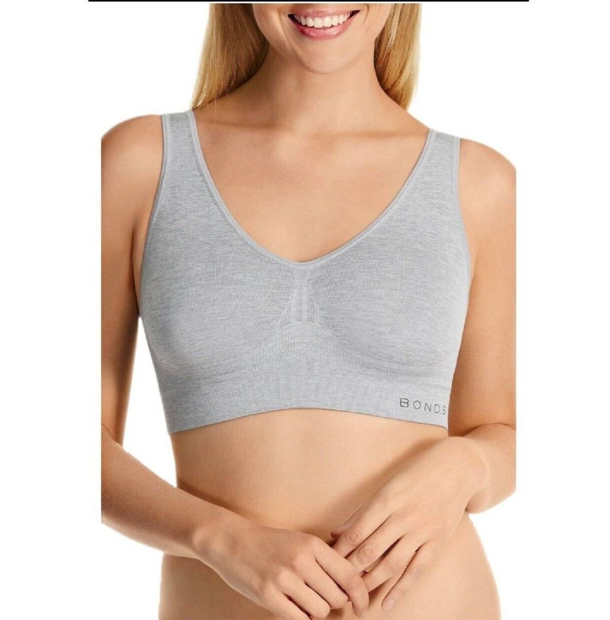Bonds Womens Comfy Crop Regular Super Soft Flexible Wirefree Bra WVLHY