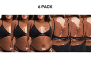 Bonds Womens Original Triangle Crop Comfy Flattering Supportive Bra 6 Pack WVGGA