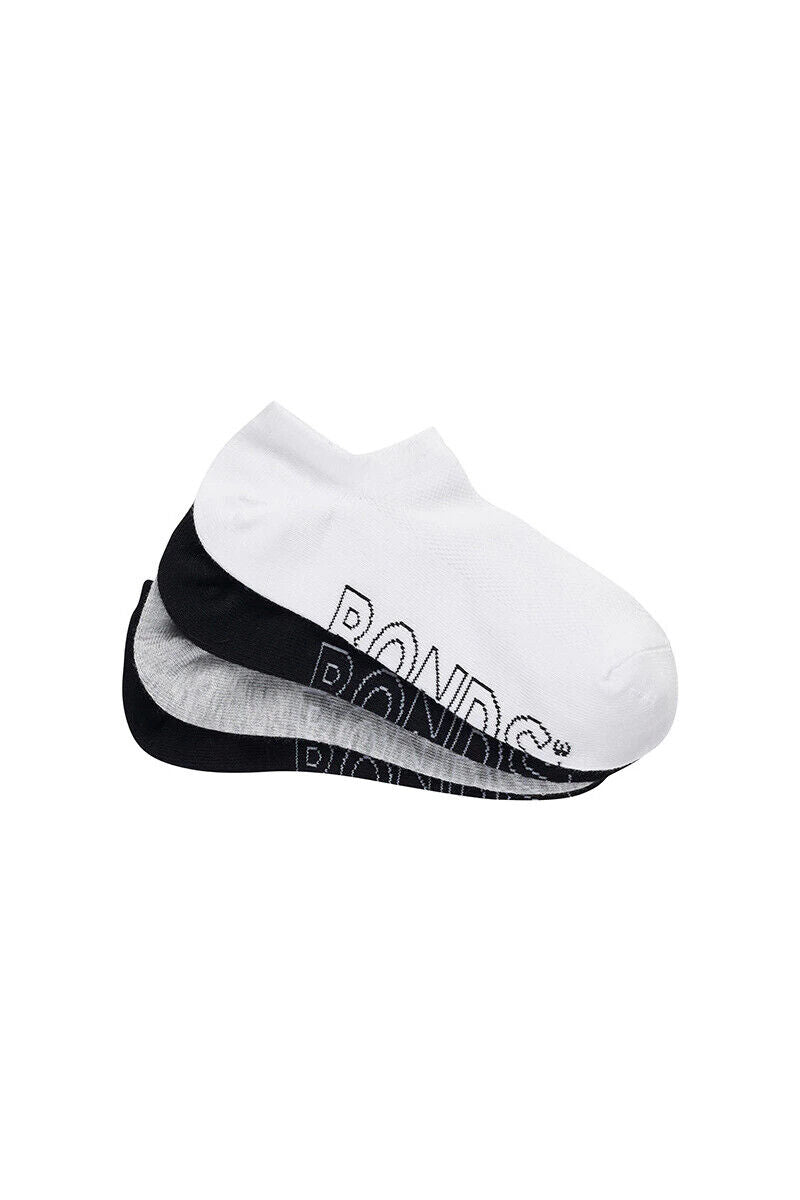 Bonds Womens Lightweight No Show Cotton Mesh Cooling Zone Socks 4 Pack LXPW4N