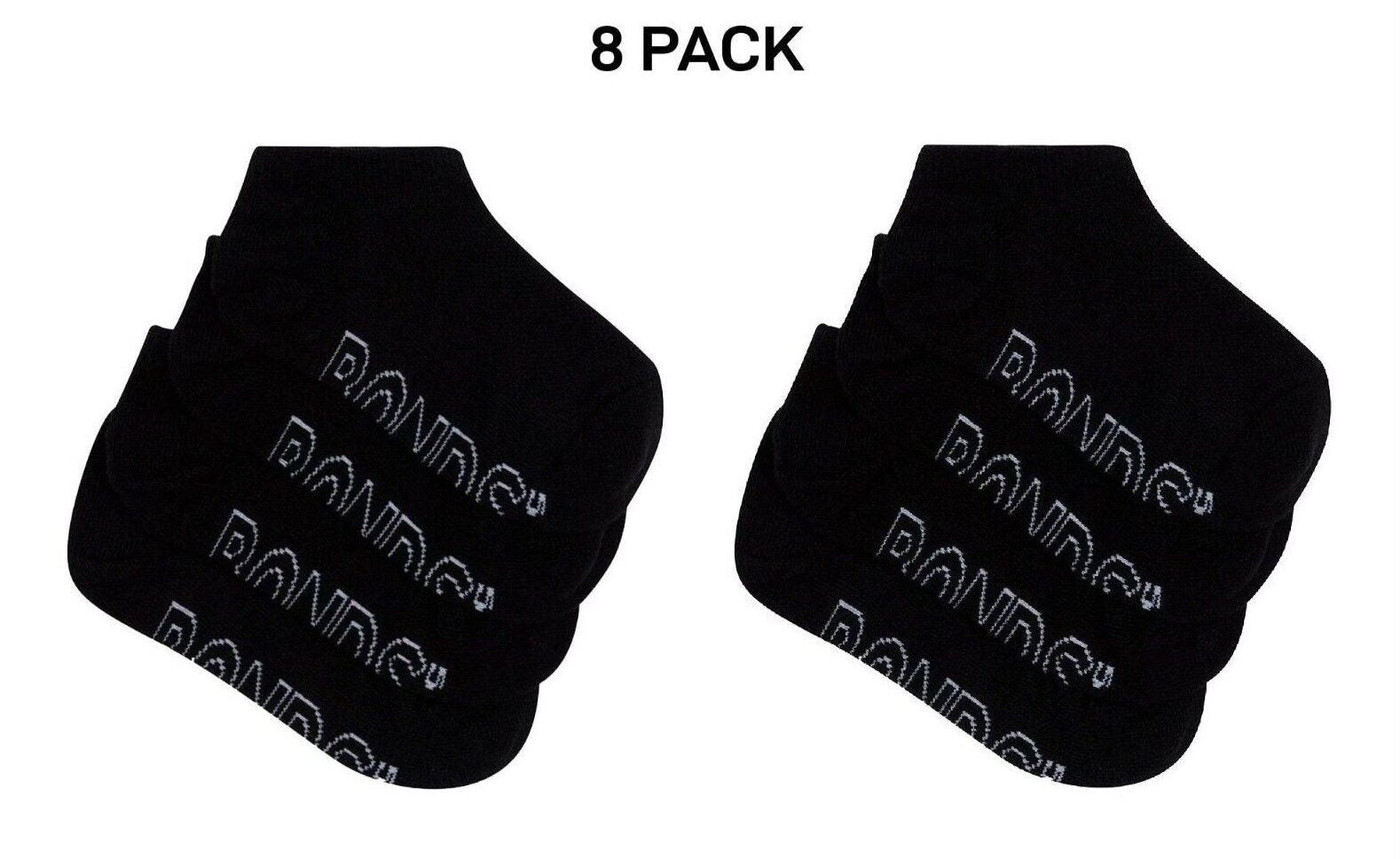 Bonds Kids Logo Light No Show Soft Cotton Breathable Socks 8 Pack RXUU4N