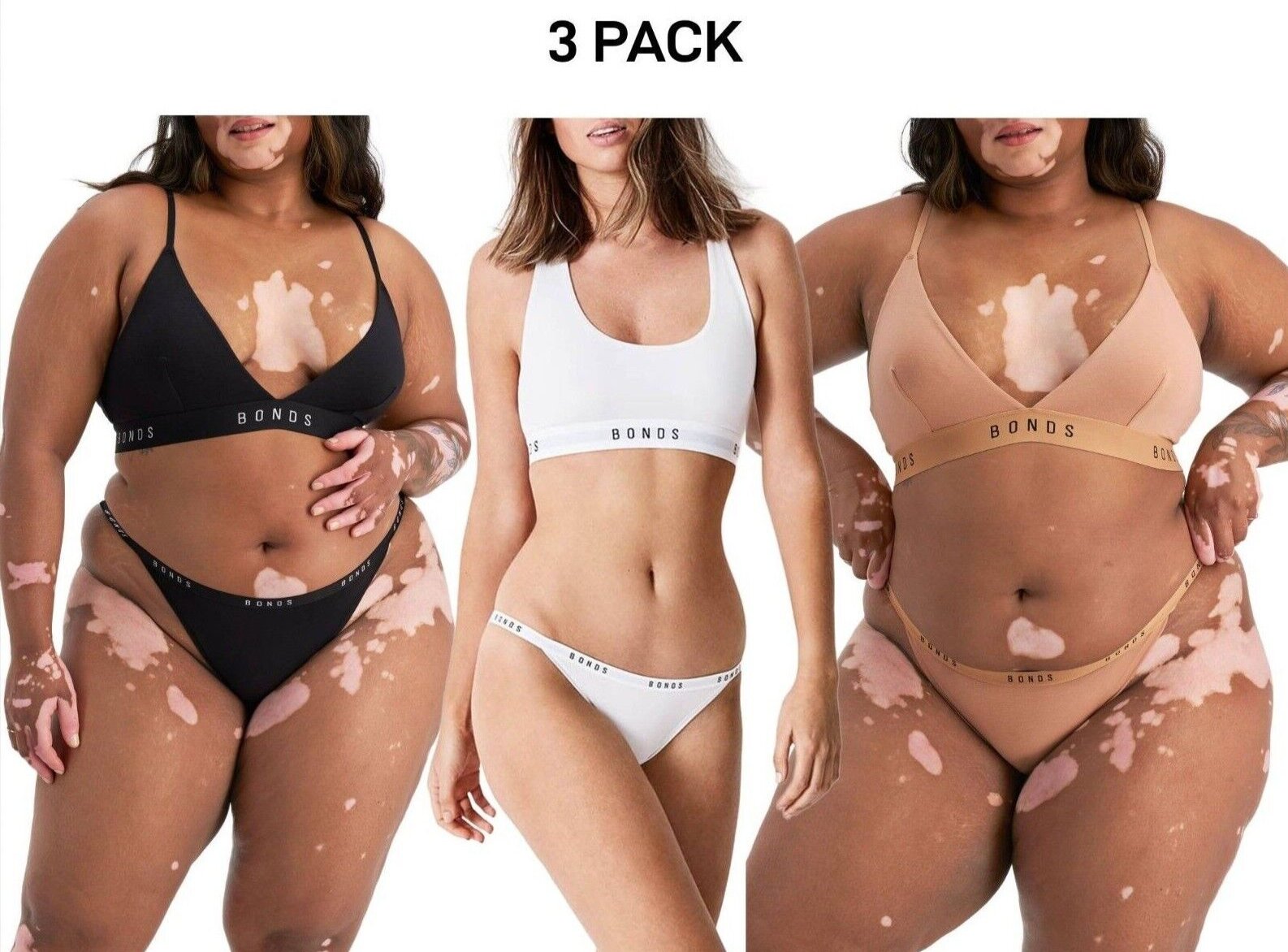 Bonds Womens Originals String Bikini Classic Ultra Smooth Finish 3 Pack WVGNA