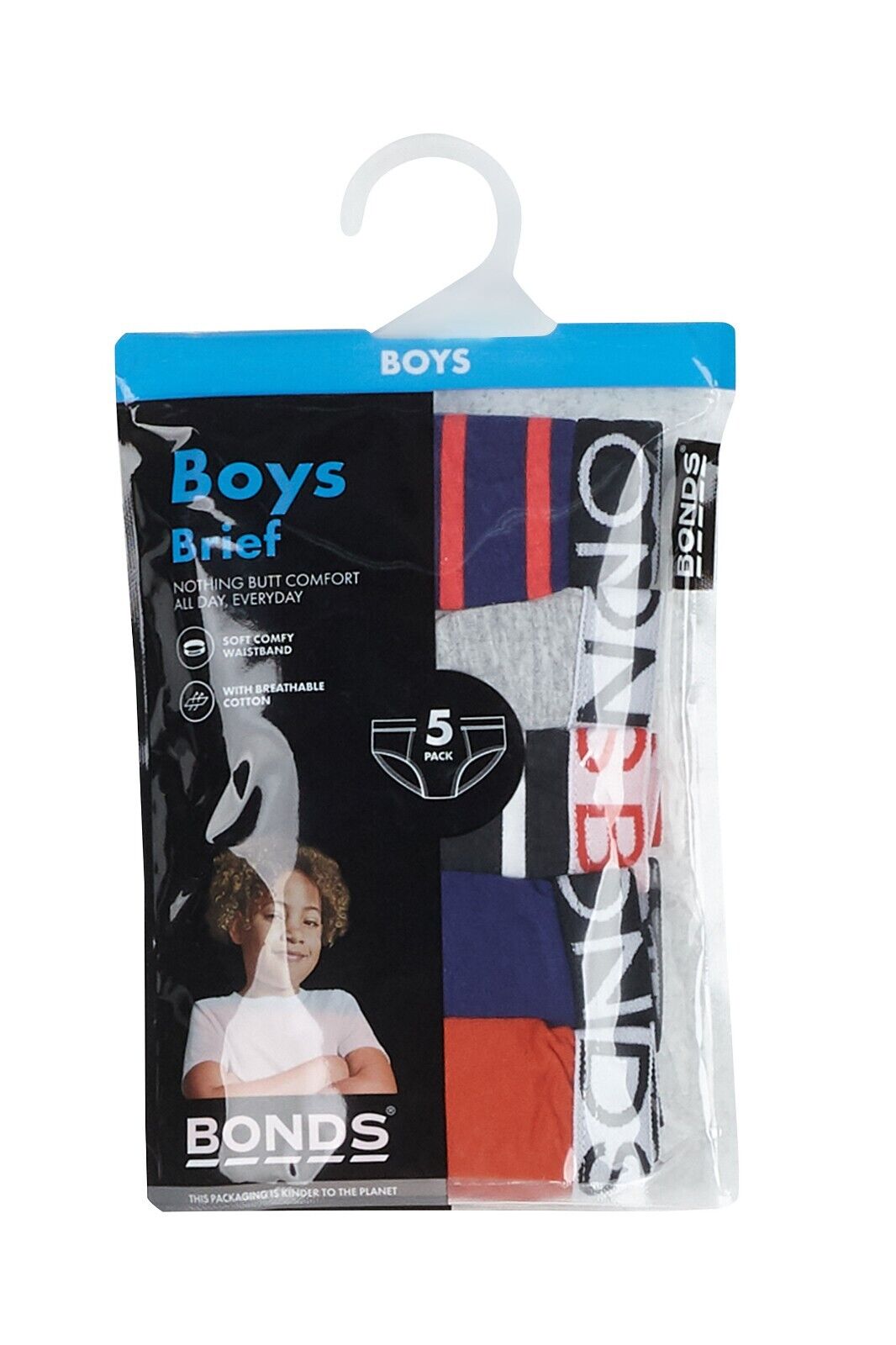 Bonds Boys Brief Soft Stretchable Comfortable Contoured Fit 15 Pack UWNU5A X79