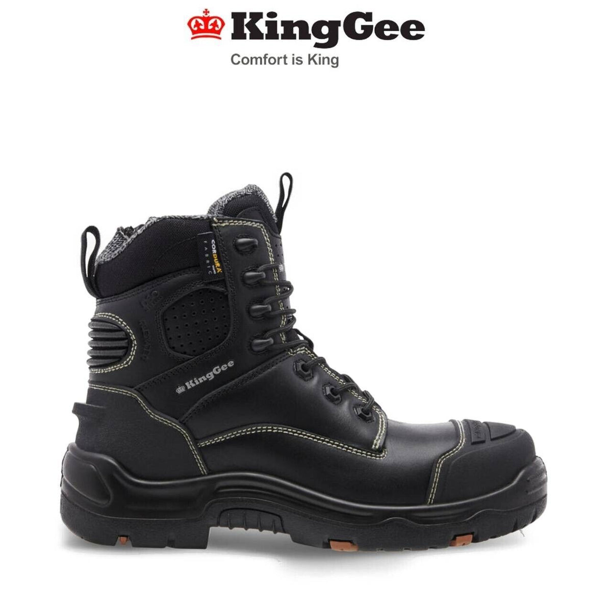 KingGee Mens ONYX 6Z Puncture-Resistant Comfort Durable Work Boot K27998