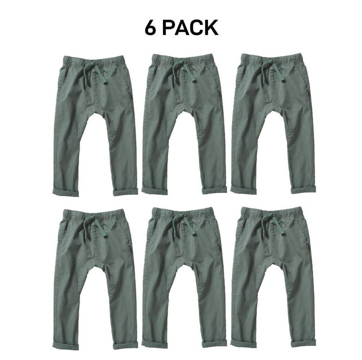 Bonds Kids Next Gen Cargo Pants Super Soft Waistband with Pockets 6 Pack KY9CK