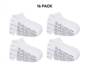 Bonds Mens Logo Lightweight No Show With Mesh Cooling Zone Socks 16 Pack SXN44N