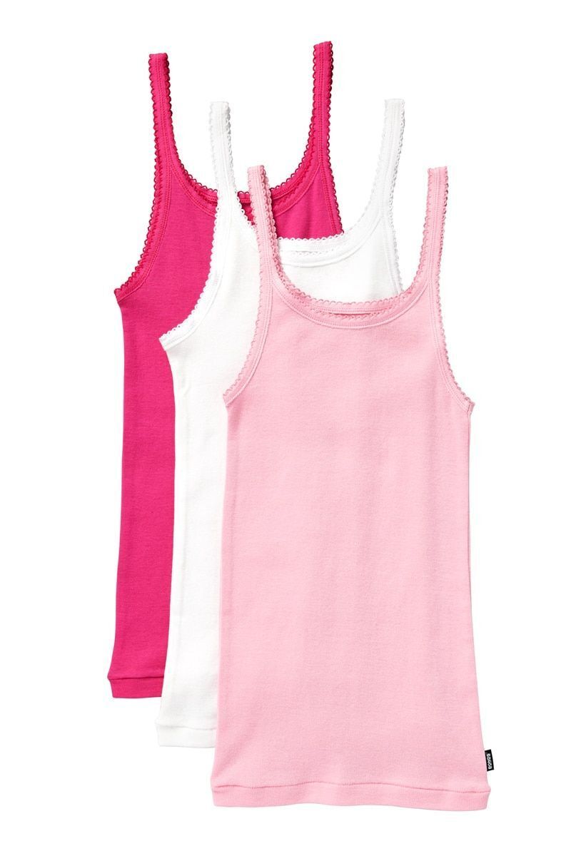 Bonds Girls Teena Singlet Super Soft Cotton Comfortable Top 3 Pack UYG43W