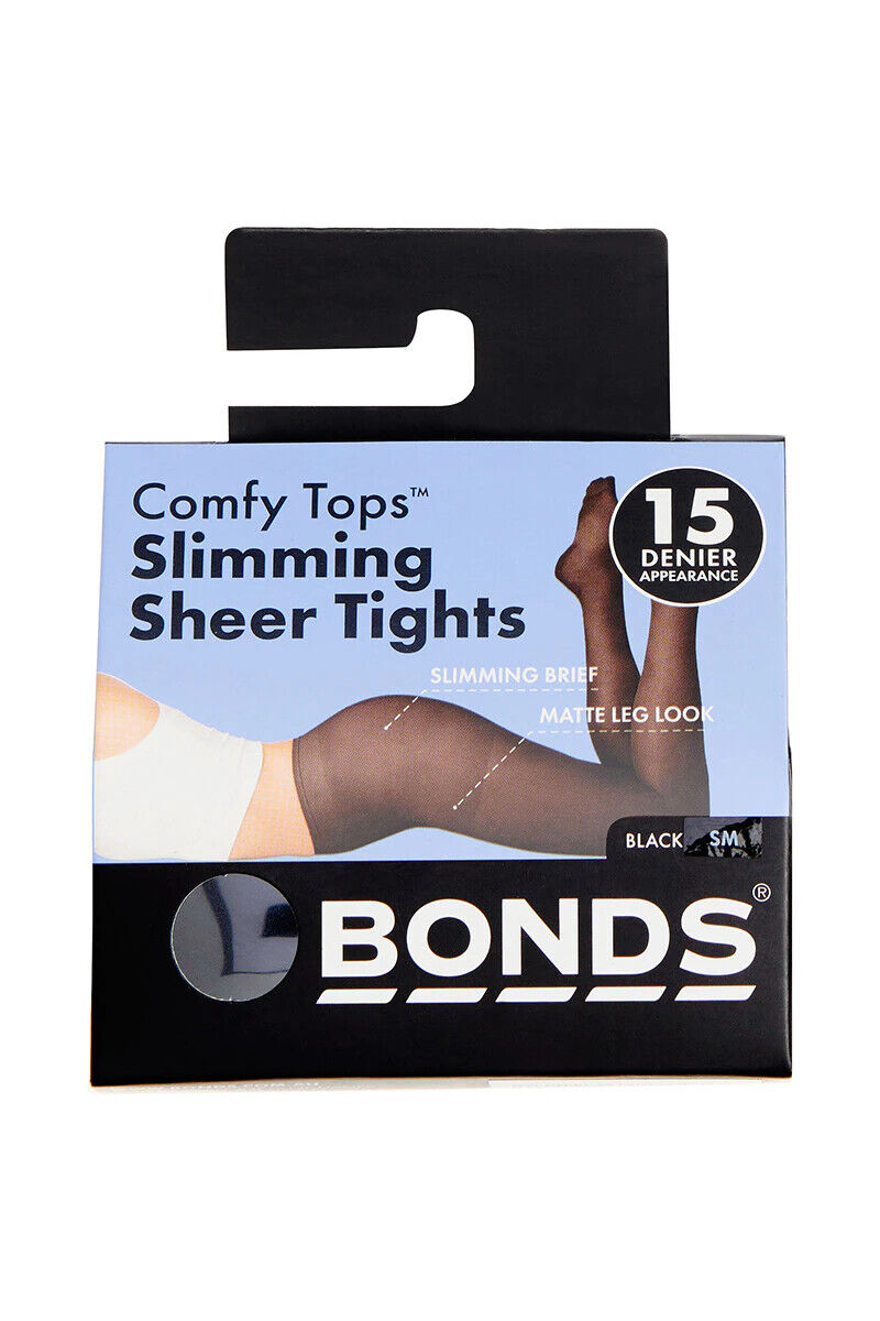Bonds Womens Sheer Slimming Tights Comfortable Top Waistband 4 Pack L79570