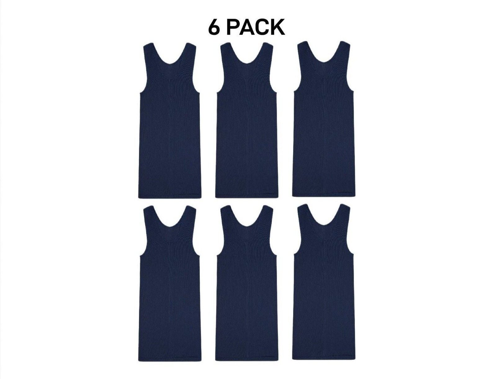 Bonds Mens Chesty Cotton Singlets Underwear Singlet Ribbed Cotton 6 Pack M757P