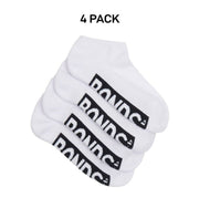Bonds Kids Logo Cushioned Low Cut Socks Cotton Comfy Cushioning 4 Pack RXTV4W