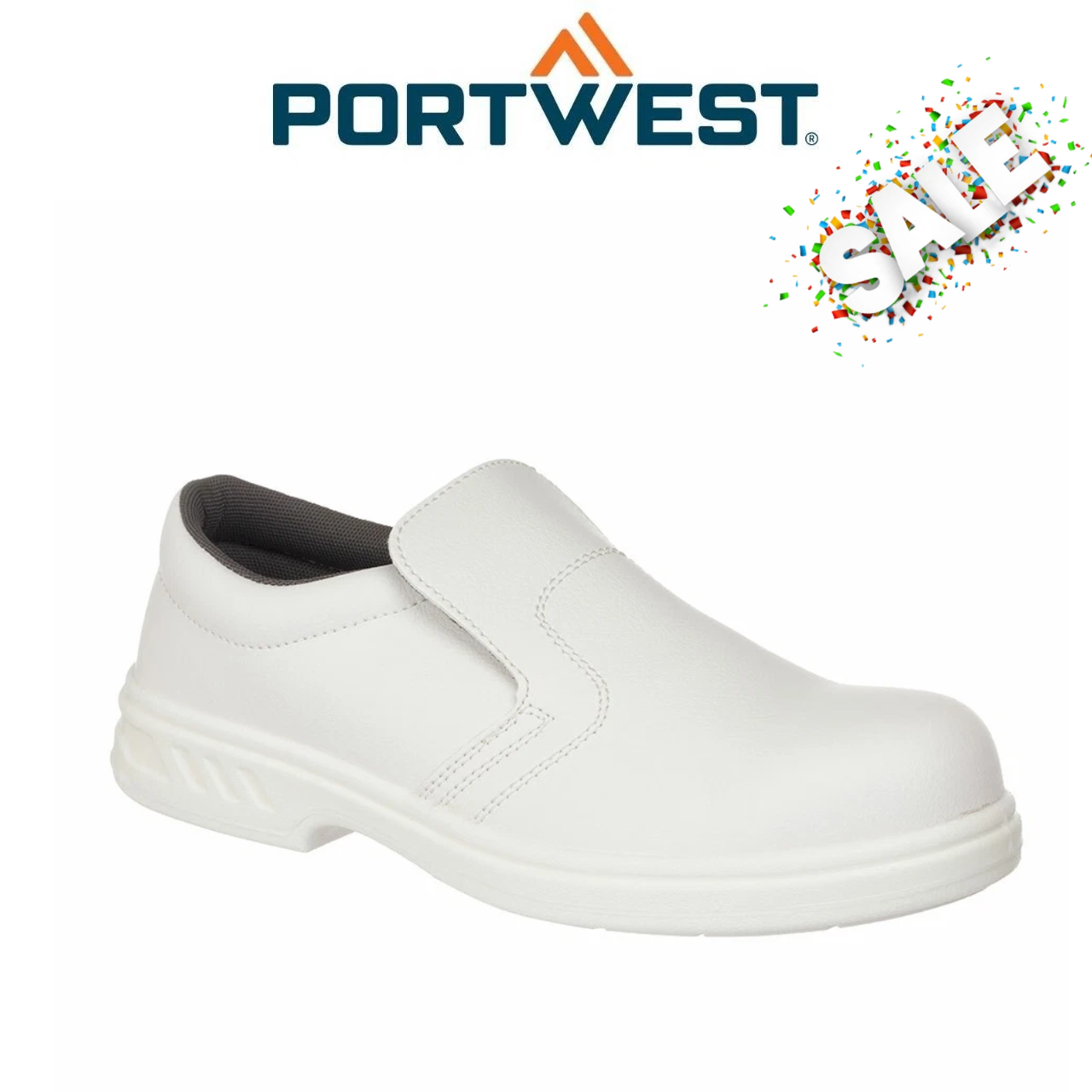Clearance! Portwest Mens Steelite Slip On Safety Shoe S2 Anti-Static Steel FW81