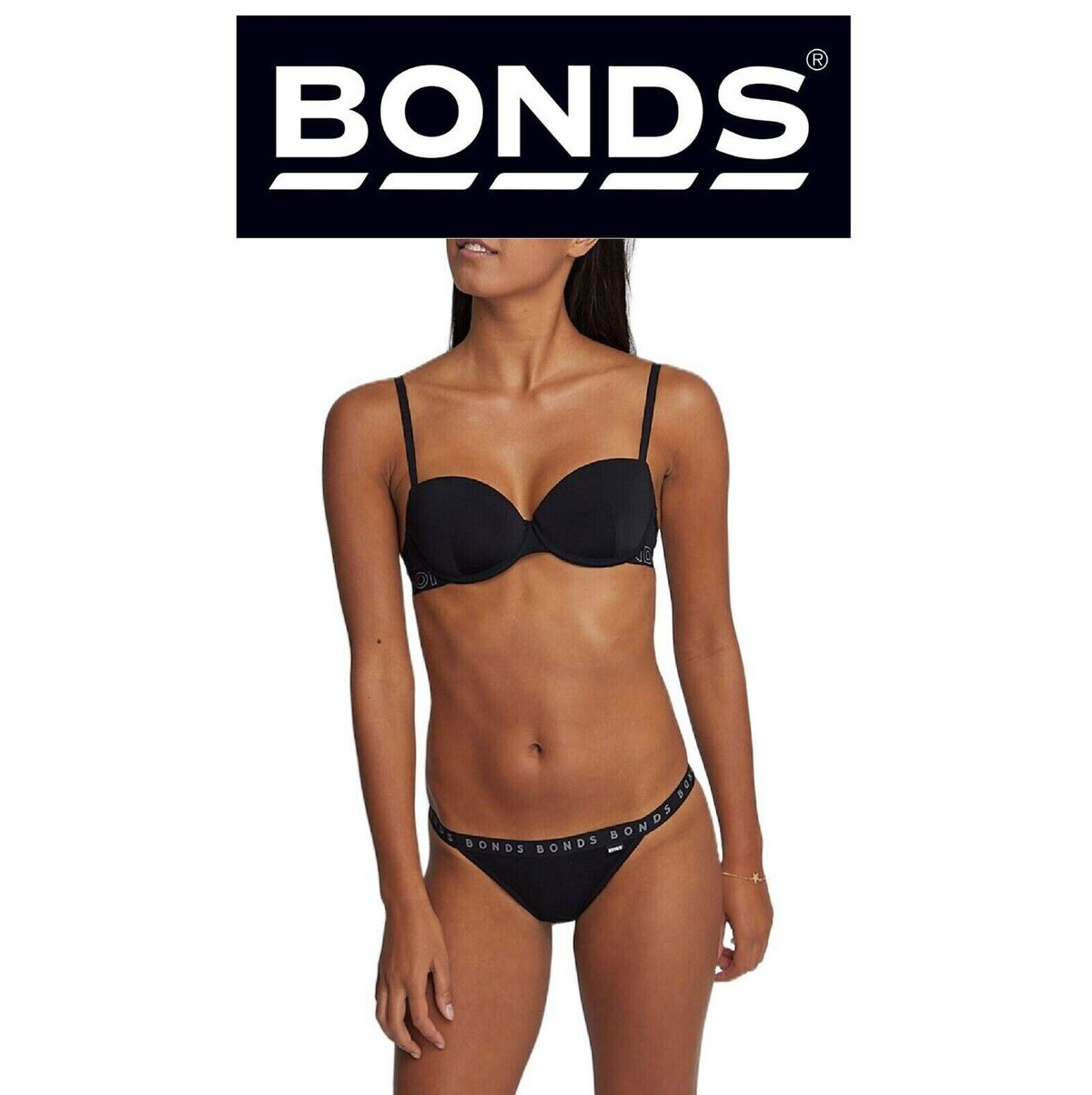 Bonds Womens Hipster String Bikini Cheeky fit with cut-away sides WUVYA