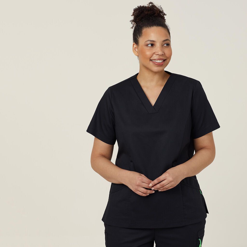 Clearance! NNT Uniform Next Gen Antibacterial Florence Scrub Top V Neck CATULM-Collins Clothing Co