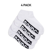 Bonds Kids Logo Cushioned Low Cut Socks Cotton Comfy Cushioning 4 Pack RXTV4W