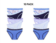 Bonds Girls Bikini Soft and Stretchy Perfect Everyday Coverage 10 Pack UWNV5A