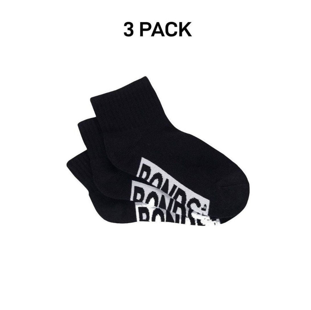 Bonds Kids Cushioned Quarter Crew Thickness for Comfiness Sock 3 Pack RXVP3N