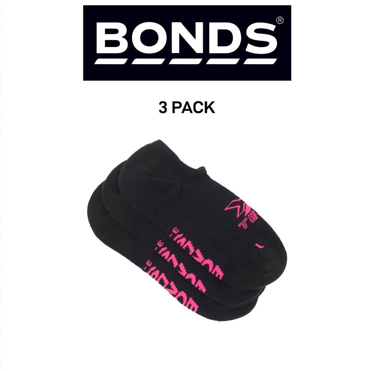 Bonds Womens X-Temp No Show Socks Smart Temperature Technology 3 Pack LXXA3W