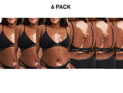 Bonds Womens Original Triangle Crop Comfy Flattering Supportive Bra 6 Pack WVGGA