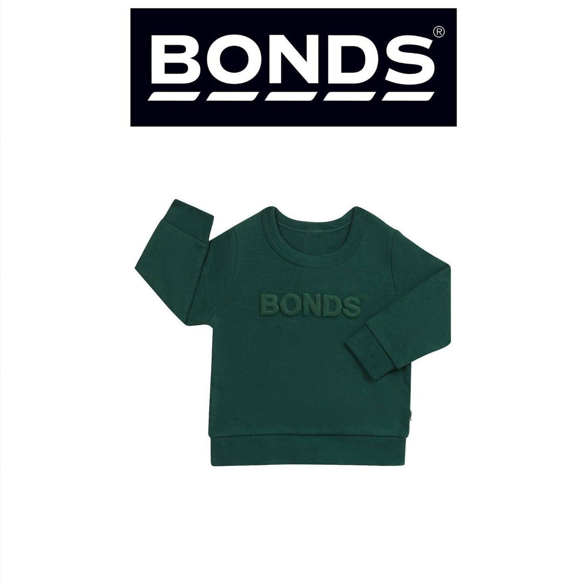 Bonds Kids Tech Sweats Pullover Super Soft Knitted Warm Cotton Poly Blend KVQTK