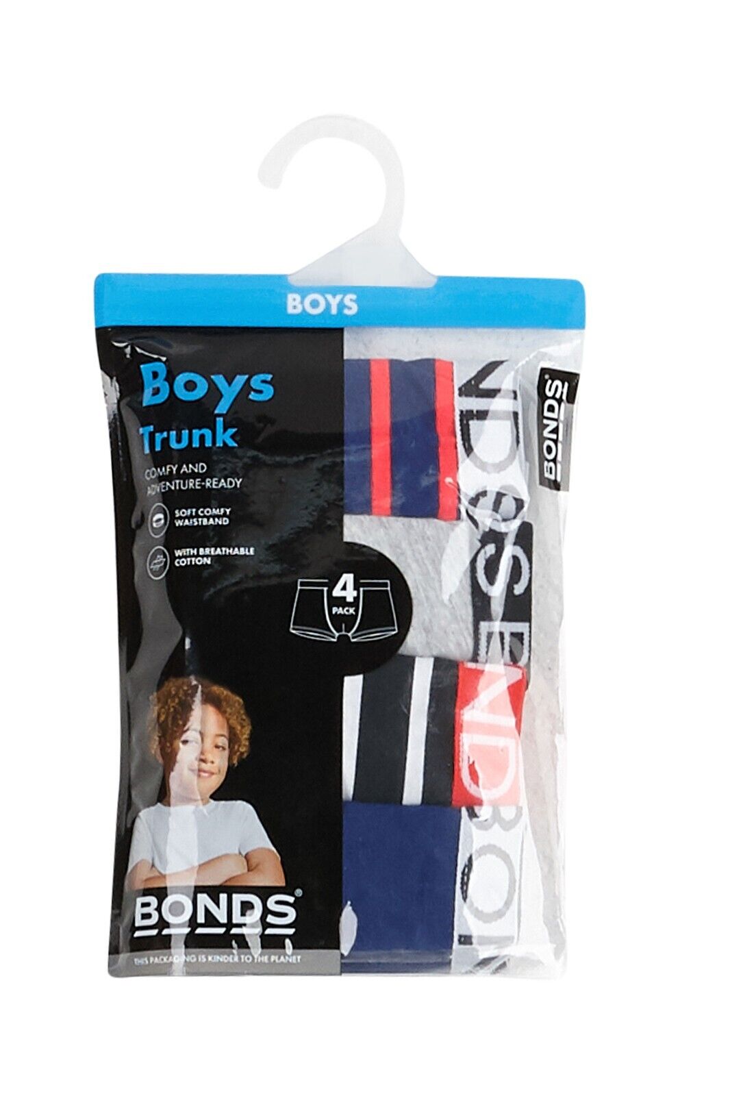 Bonds Boys Trunk Supportive Pouch with Comfy Coverage 16 Pack UWCF4A X79