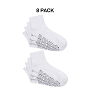 Bonds Mens Logo Lightweight Quarter Crew Comfy Aussie Cotton Sock 8 Pack SXMX4N