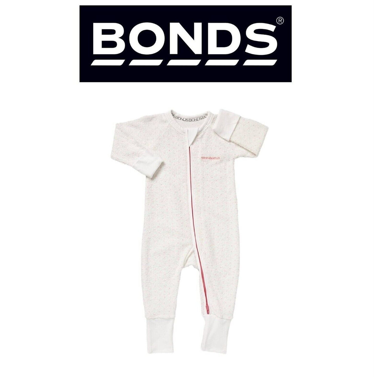 Bonds Baby Poodlette Zip Wondersuit Soft Cotton Warmth Terry Fabric BZJSM