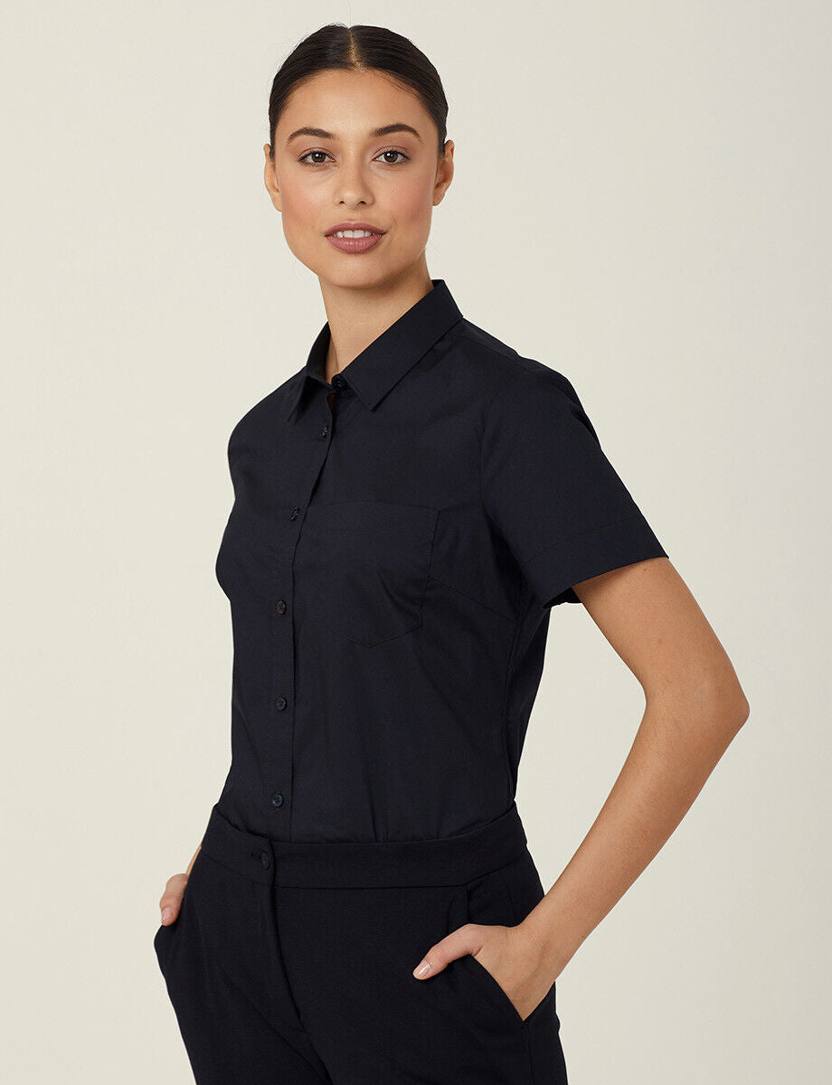 SALE NNT Women Avignon Short Sleeve Slim Comfortable Business Shirt CATUK8
