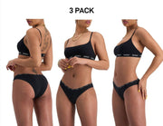 Bonds Womens Icons Kini Soft and Stretchable Flattering Waist Undies 3 Pack WRFM