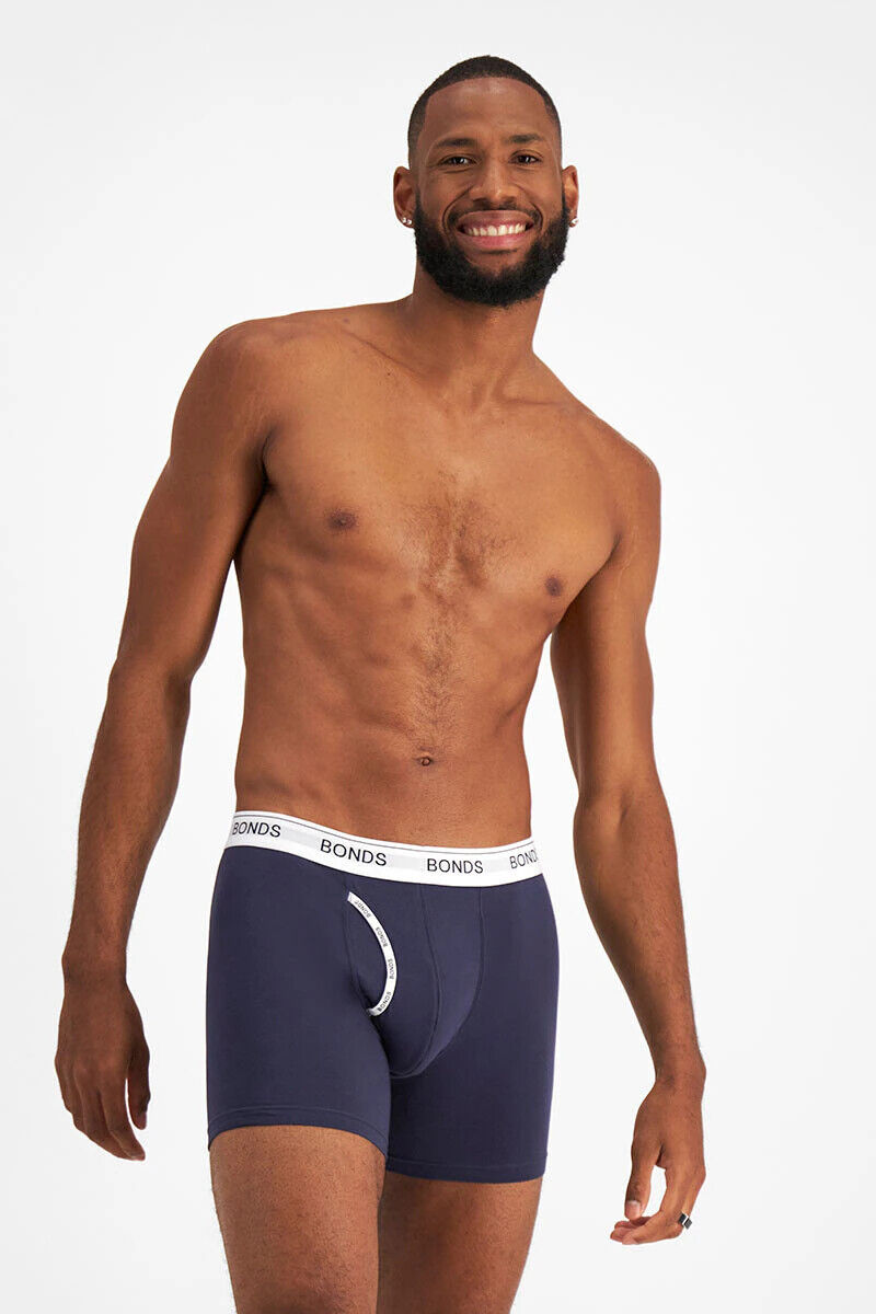 Bonds Mens Guyfront Mid Trunk Signature Fly Opening Seamfree Side 3 Pack MWXB3A