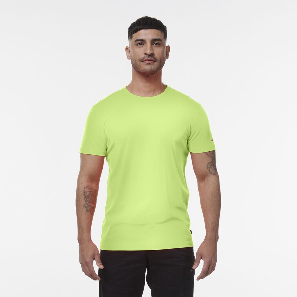 FATHER'S DAY SALE! KingGee Mens HI Vis Crew Shirt Reflective Sleeve Tee K54034