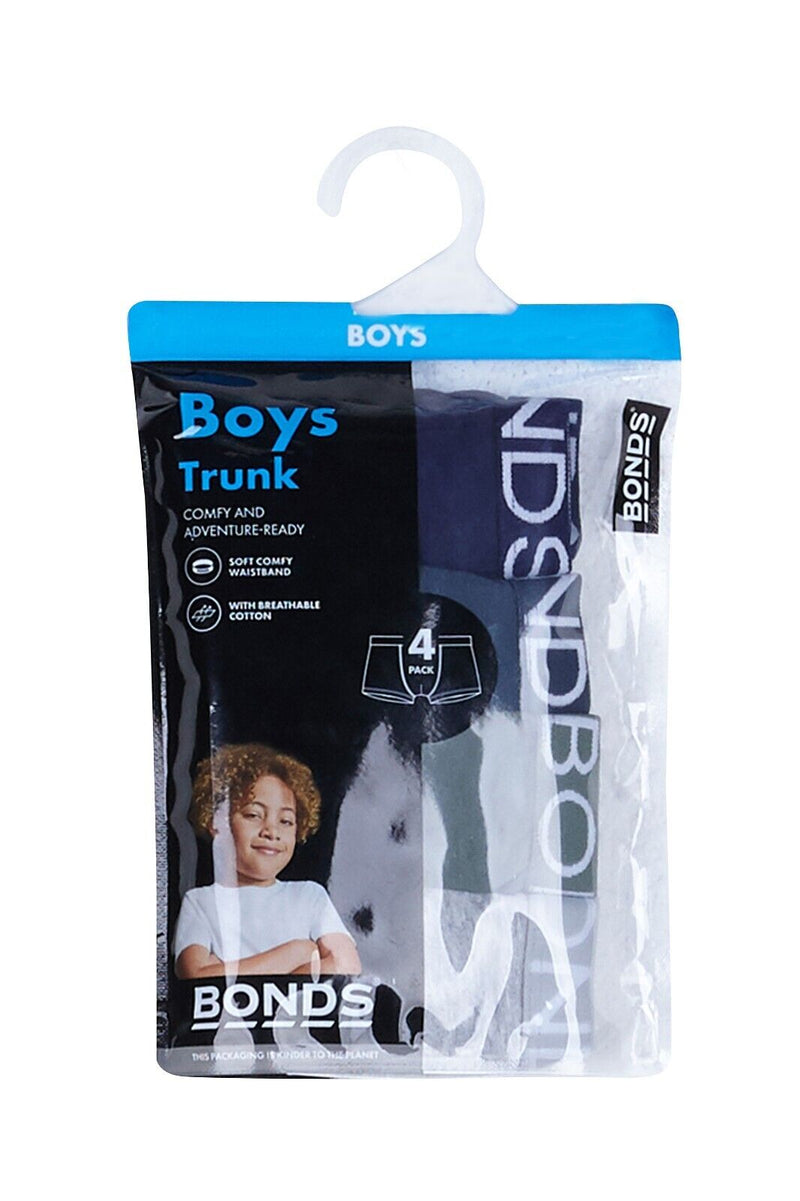 Bonds Boys Trunk Supportive Pouch with Comfy Coverage 16 Pack UWCD4A 09K