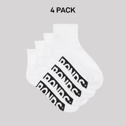 Bonds Kids Logo Cushioned Quarter Crew Sock Thickness & Comfiness 4 Pack RXTW4W